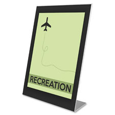 DEF 69575 deflect-o Superior Image Black Border Sign Holder DEF69575