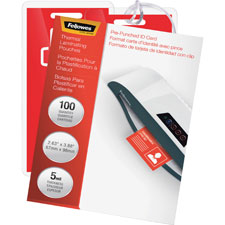 FEL 52016 Fellowes Clear Laminating Pouches FEL52016