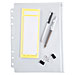 Day timer 87219 Zippered Pouch, 5-1/2'' x 8-1/2'', Clear, DTM87219, DTM 87219