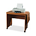 Lorell 02236 Machine Stand, W/Lift-Up Shelf, 27''-39'' x 16'' x 26'', Medium Oak, LLR02236, LLR 02236