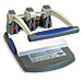 McGill 58000 Power Punch, 3 Hole, 9/32'' Size, 300 Sheet Capacity, Gray/Blue, MCG58000, MCG 58000