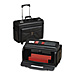 Sparco Catalog/Laptop Computer Case with Rollers - Front Loading - 18" x 9" x 14" - Vinyl - Black