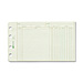 Rediform 14-055 Ledger Refill Sheets, Recycled, 5'' x 8-1/2'', 100/PK, Green, RED14055, RED 14-055