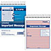 Tops 4010 Important Message Book, 4-1/4'' x 6'', 50 Sets, PK/CY Paper, TOP4010, TOP 4010