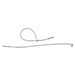 Baumgartens GI-5000 Ties, Plastic, 5'' Long, 250/PK, White, BAUGI5000, BAU GI-5000