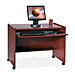 Lorell 60139 Compact Workstation, 40'' x 24'' x 32'', Mahogany, LLR60139, LLR 60139