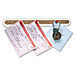 Quartet 2350-2 Cork Bulletin Bar, 18'' x 1-1/2'', Putty Frame, QRT23502, QRT 2350-2