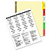 Kleer Fax 44005 Insertable Ring Book Indexes, 5-Tabs, 11'' x 8-1/2'', Clear, KLF44005, KLF 44005