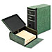 Globe Weis 22SLGRE Eclipse Box File, 10-13/16'' x 11-5/8'' x 4-5/8'', Ltr, Green Marble, GLW22SLGRE, GLW 22SLGRE