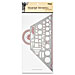 Chartpak 1036I Master General Purpose Template, 11'' x 5-3/4'' x 1/33'', Soft Gray, CHA1036I, CHA 1036I
