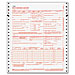 Tops 50122R CMS-1500 Form, 1 Part Continuous, 8-1/2'' x 11'', 3000 Sets/CT, TOP50122R, TOP 50122R