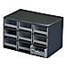 Akro Mills 19909 Modular Cabinet, 9 Drawers, 17'' x 11'' x 11'', Gray, AKM19909, AKM 19909