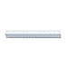 Chartpak P232AT Architect Triangular Scale, 12'' Long, Plastic, Open Face, White, CHAP232AT, CHA P232AT