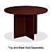 Basyx X48BN Table Base, For RB48TN, 29-1/8''High, Mahogany, BSXX48BN, BSX X48BN