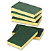 Continental 20946 Scour Sponge, Nylon/Cellulose, 5/PK, Yellow/Green, CMC20946, CMC 20946