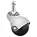 Master Caster 50413 Superball Caster, ''B'' Stem, 7/16'' x 7/8'', Bright Chrome, MAS50413, MAS 50413