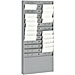 MMF 27012JTRGY Time Card/Ticket Message Rack, 12 or 24 Pockets, Gray, MMF27012JTRGY, MMF 27012JTRGY