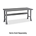 Tennsco S-60MGY Bottom Storage Shelf, 60'' x 13'', Medium Gray, TNNS60MGY, TNN S-60MGY