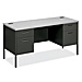 HON P3231-NS Kneespace Credenza, 60'' x 24'' x 29-1/2'', Mahogany/Charcoal, HONP3231NS, HON P3231-NS