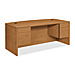 HON 10595-NN Double Pedestal Desk, Bow Top, 72'' x 36'' x 29-1/2'', Mahogany, HON10595NN, HON 10595-NN