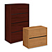 HON 10516NN Lateral File, 4-Drawer, 36-7/8'' x 20''Dx59-1/8'', Mahogany, HON10516NN, HON 10516NN