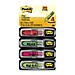 3M 684AST1 Signature Flag Set, Portable, 1/2'' x 1-3/4'', 80/PK, Assorted, MMM684AST1, MMM 684AST1