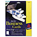 Avery 8373 Business Cards, F/ Inkjet Printer, Glossy, 2'' x 3-1/2'', 200/PK, WE, AVE8373, AVE 8373