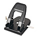 Officemate 90092 Heavy-Duty Hole Punch, 2HP, Adjust. Center, 4-1/2'' x 5-7/8'' x 5'', BK, OIC90092, OIC 90092