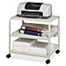 Iceberg 10559 Mobile Printer Stand, w/ Casters, 21'' x 16'' x 19'', Platinum, ICE10559, ICE 10559
