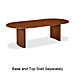 Basyx OVBASEN Curved Base, w/Plinth, For OV4896TN, 28''High, Mahogany, BSXOVBASEN, BSX OVBASEN