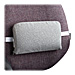Master Caster 92041 Lumbar Support Cushion, 12-1/2'' x 2-1/2'' x 7-1/2'', Neutral Gray, MAS92041, MAS 92041