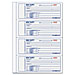 Rediform 8L807 Rent Receipts Book, Carbonless, 2 Part, 2-3/4'' x 7'', 200 Count, RED8L807, RED 8L807