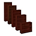 HON 1875N 5 Shelf Bookcase, 36''Wx11-1/2''Dx60-1/8''H, Mahogany, HON1875N, HON 1875N