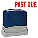 Sparco 60029 PAST DUE Title Stamp, 1-3/4'' x 5/8'', Red Ink, SPR60029, SPR 60029