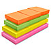 Sparco 19815 Adhesive Note Pads, Plain, 1-1/2'' x 2'', 12/PK, 3 OE, GN, YW, PK, SPR19815, SPR 19815