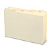 Smead 56050 Self Tab Card Guides, 1/5 Cut, 4'' x 6'', Manila, SMD56050, SMD 56050