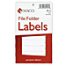 Maco Tag Label FFL11 File Folder Labels, 9/16'' x 3-7/16'', Coral, MACFFL11, MAC FFL11