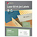 Maco Tag Label ML4000 Mailing Labels, Laser, Address, 1'' x 2-5/8'', 1500/BX, Clear, MACML4000, MAC ML4000