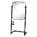 Quartet 120TE Total Erase Easel, 4 Markers/1 Eraser, 75'' High, Black, QRT120TE, QRT 120TE