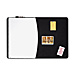 Quartet 06545BK Tack/Write Marker Board, 23-1/2'' x 35'', Black Frame, QRT06545BK, QRT 06545BK
