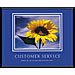 Advantus 78027 Customer Service Framed, Print, 30'' x 24'', Black Frame, AVT78027, AVT 78027