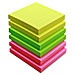 Sparco 19818 Adhesive Note Pads, Ruled, 3'' x 5'', 5/PK, Assorted, SPR19818, SPR 19818