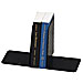 MMF echelon Euro Bookend - 8" x 5.87" x 5.25" - Steel - Black