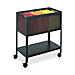 Safco 5350BL Mobile File, Open Top, 13-1/2'' x 24-1/2'' x 27-1/2'', Black, SAF5350BL, SAF 5350BL