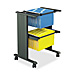 Safco 5326BL Single Width Filing Cart, 23'' x 20'' x 31'', Black, SAF5326BL, SAF 5326BL
