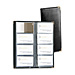 Rolodex 67473 Business Card Book, 96 Card Capacity, 4-1/2'' x 10'' x 1/2'', Black, ROL67473, ROL 67473