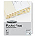 Acco/Wilson Jones 53154 Pocket Index, Pages, 5 Multi-Color Tab Set, 11'' x 8-1/2'', Manila, WLJ53154, WLJ 53154