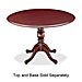 HON 94448N Round Conference TableTop, 48''Diameter, 1-1/8''H, Mahogany, HON94448N, HON 94448N
