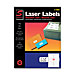 Simon Marketing 11340 Laser Mailing Labels, 1-1/3'' x 4'', 1400, Bright White, SIL11340, SIL 11340