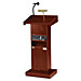 Oklahoma Sound 800XMY Presentation Lectern, 22'' x 17'' x 46'', Mahogany, OKS800XMY, OKS 800XMY